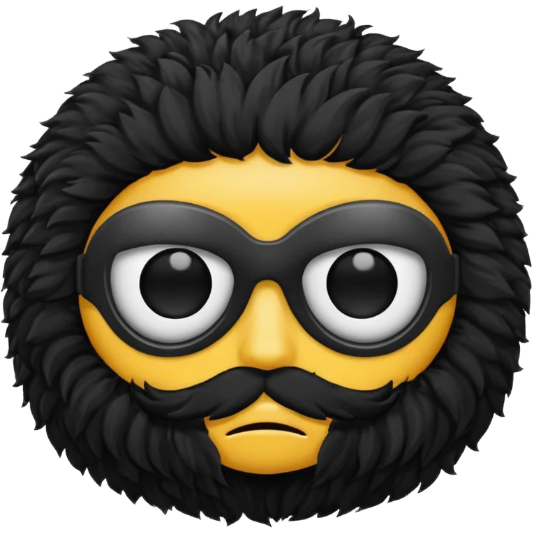  black fluffy eyepatch emoji