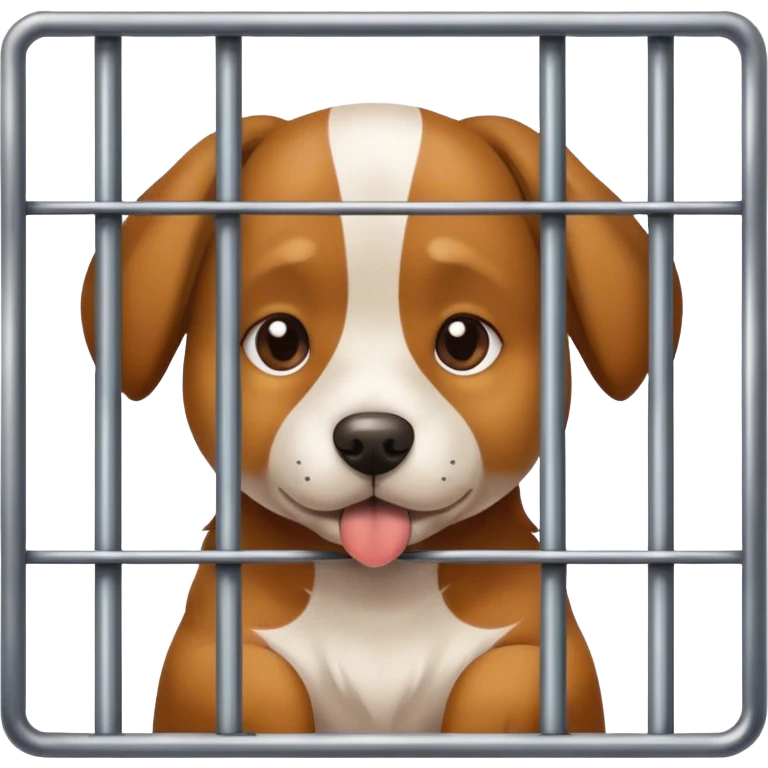 Dog in jail emoji
