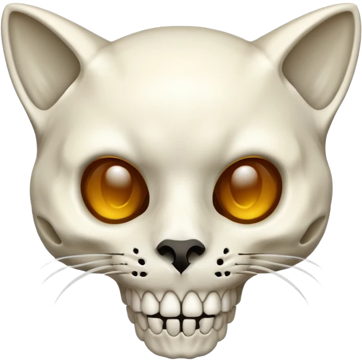 Cat skull emoji