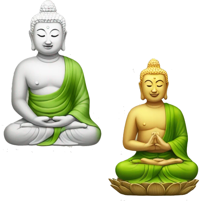 bambou et bouddha emoji