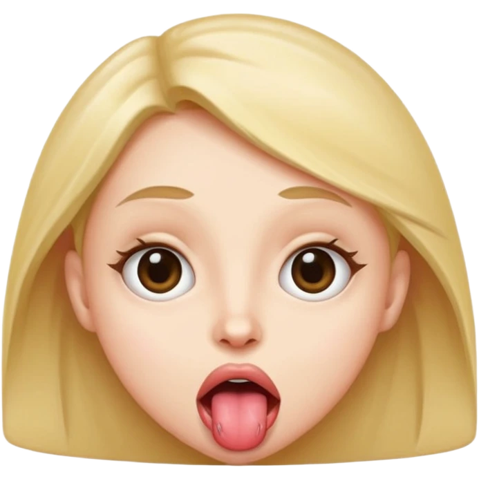 wide eyes tongue out  emoji
