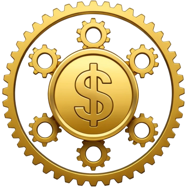 gear with dollar sign emoji