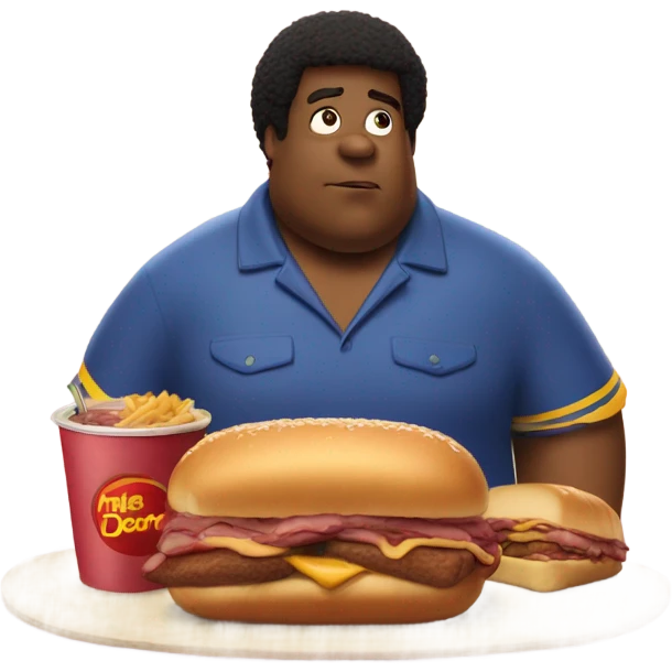 fat albert kissing mcrib emoji