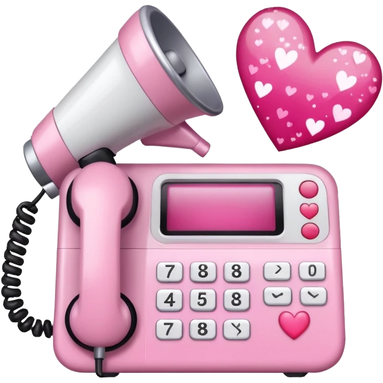 mix light pink dark pink and white girly voicemail emoji
