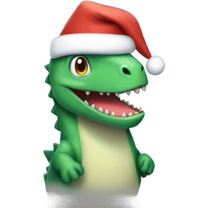 christmas dinosaur emoji
