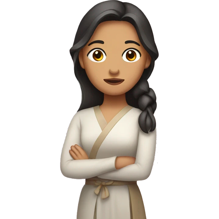 Filipina with a bow emoji