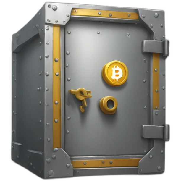 a vault with crypto inside emoji