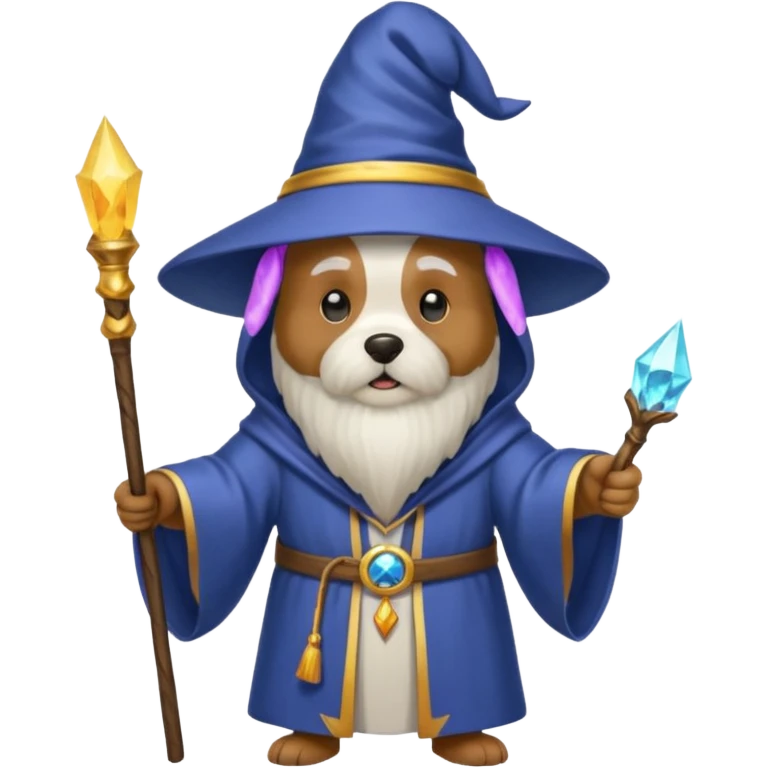 Dog wizard emoji