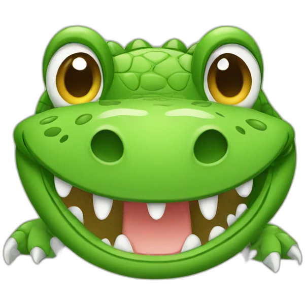 Cute crocodile emoji