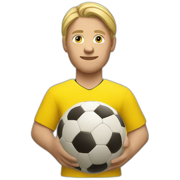 Ballon de foot en or haaland emoji