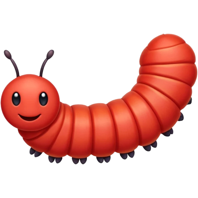 Caterpillar Red Insect emoji
