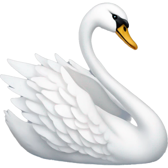 swan with bow emoji