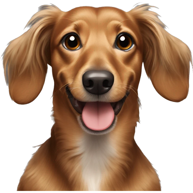 Long haired dachshund mix emoji