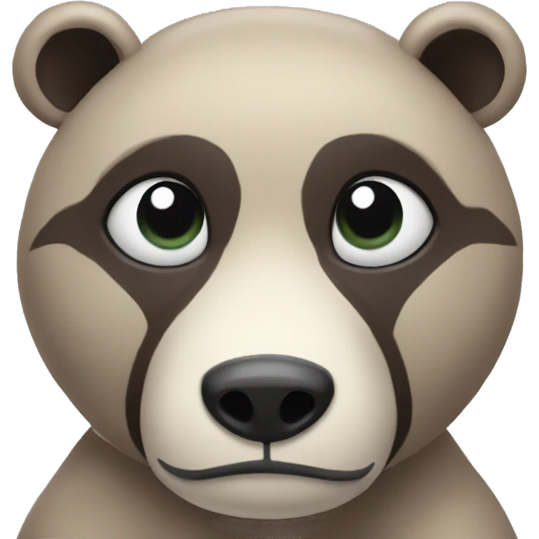 Oso tapándose los ojos emoji