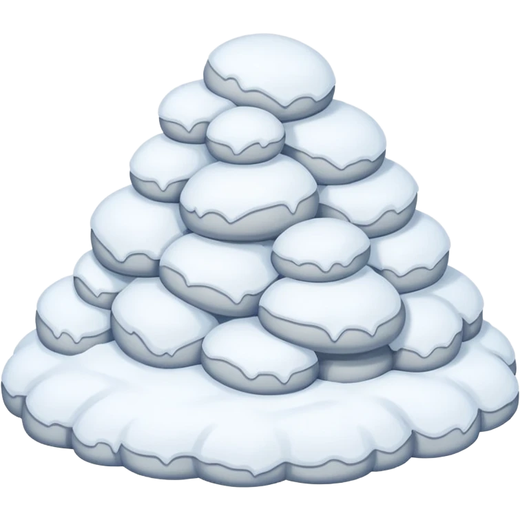 a Snow pile without face   emoji