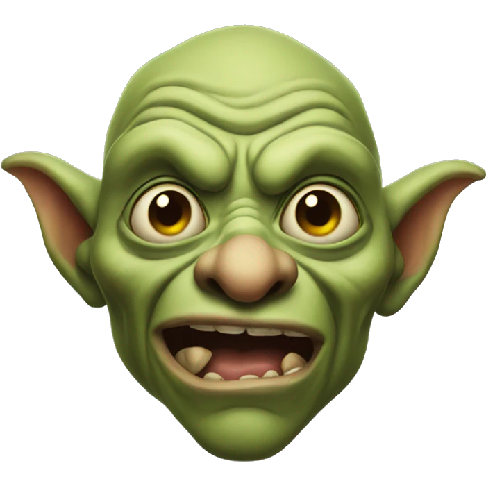 Ugly goblin with big nose emoji