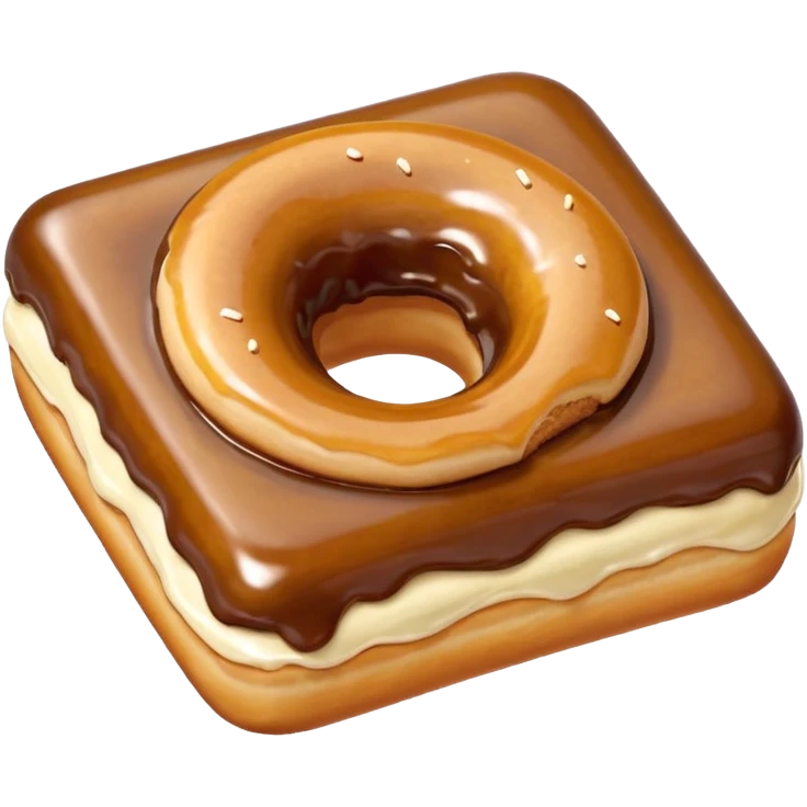 maple bar rectangular donut emoji
