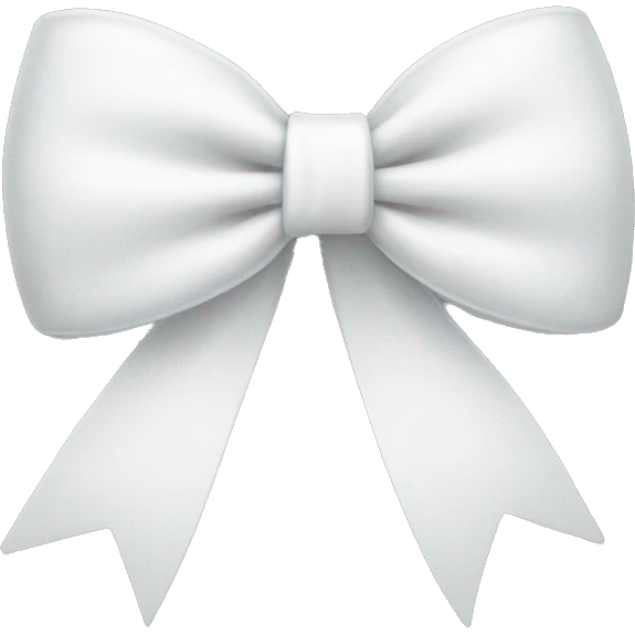 white bow  emoji
