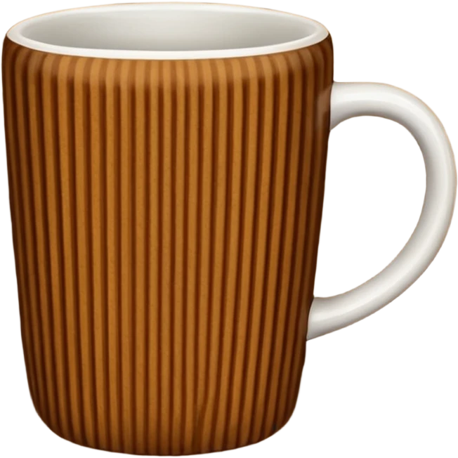 Patterned Corduroy texture ridges mug emoji