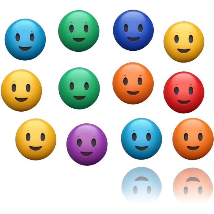 can some of the juggling balls faces (depicting customers and stakeholders) emoji