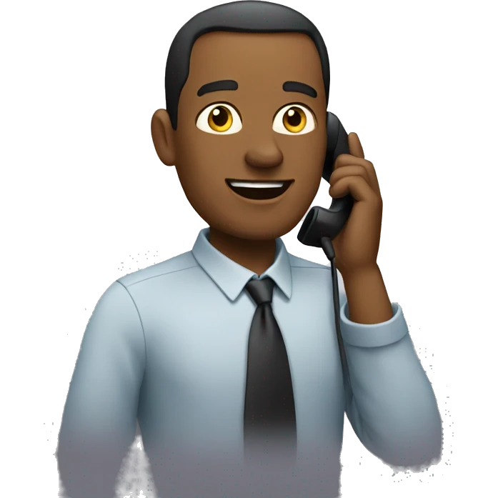 man speaking on phone emoji
