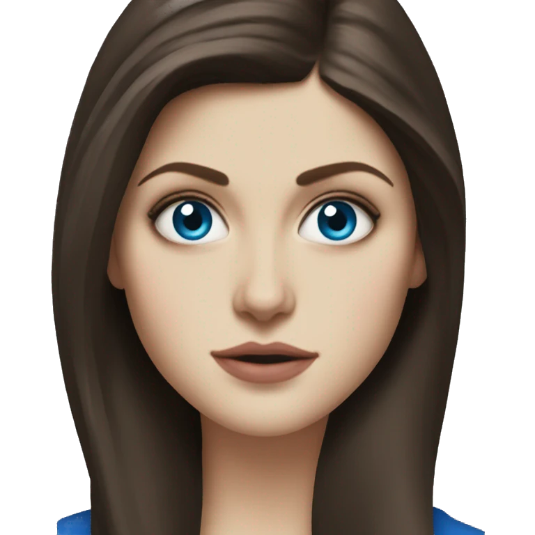 Alexandra Daddario with blue eyes emoji