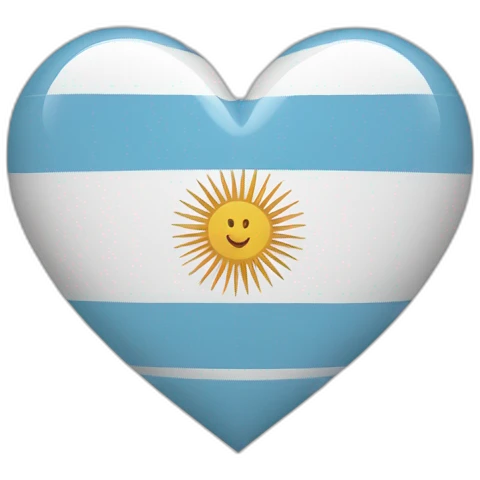 Argentina heart emoji