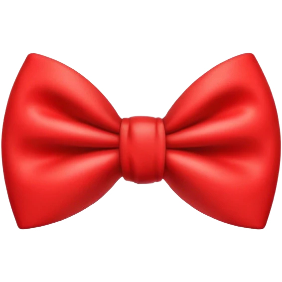 Red bow tie emoji
