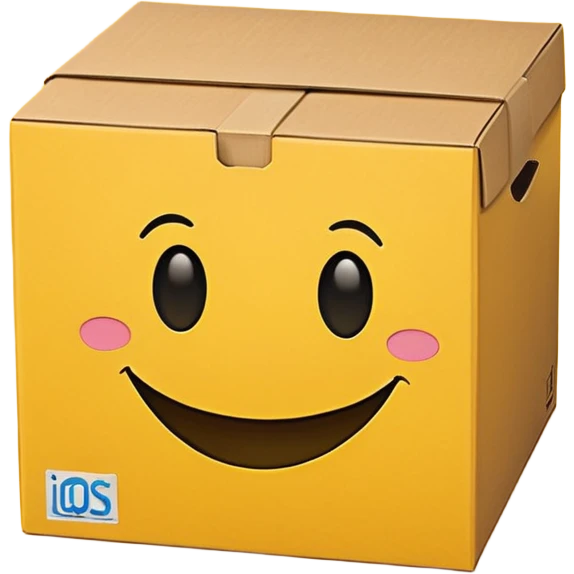 Box with a smiley face ￼ emoji