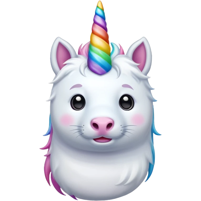 Seal with a unicorn hot.  emoji