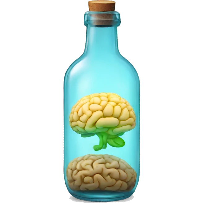 brain in bottle  emoji