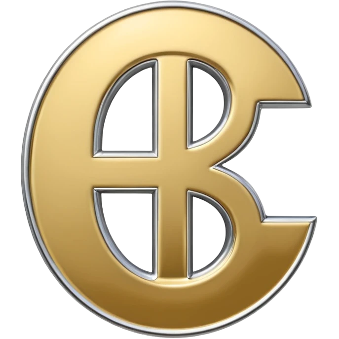 A double dollar sign emoji made of polished silver chrome, smooth metallic surface, glossy reflections, luxury swag vibe, minimal iOS emoji style, centered on white background emoji