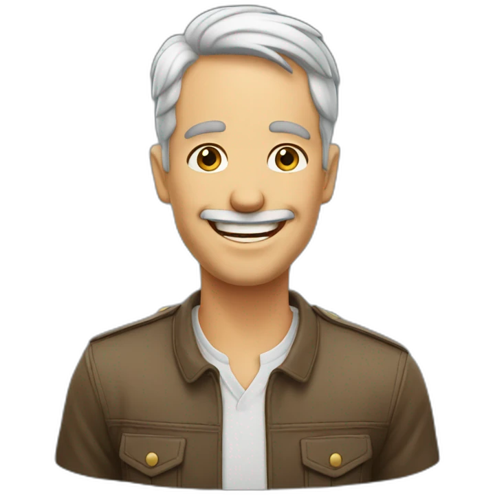 Happy European ok man  emoji