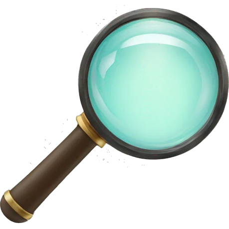 magnifying glass emoji