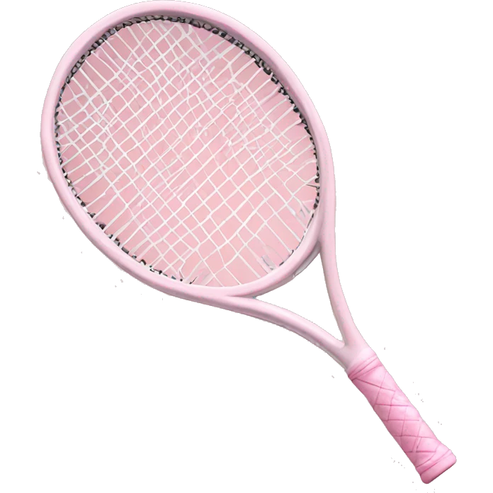 light pink tennis racket  emoji