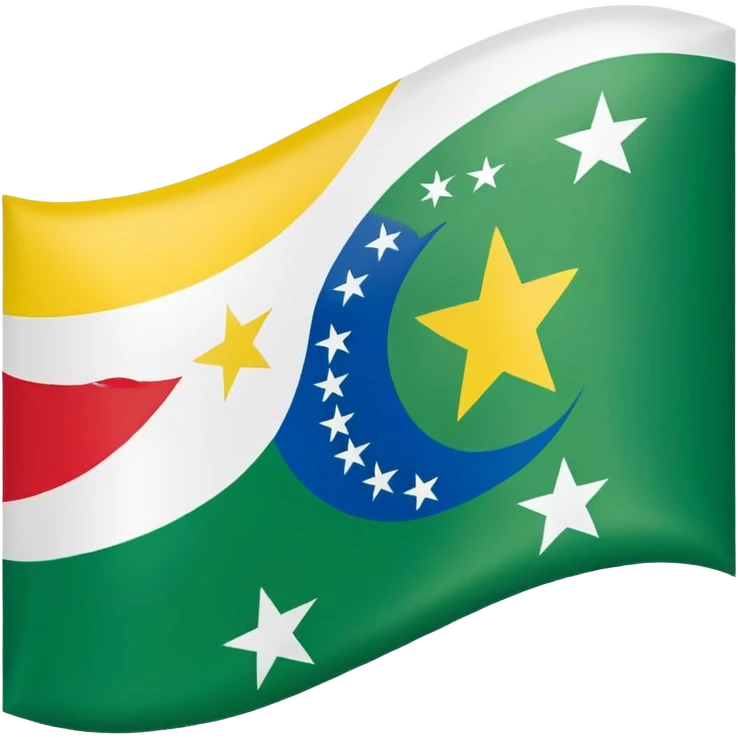 Le drapeau des Comores en 2008 emoji