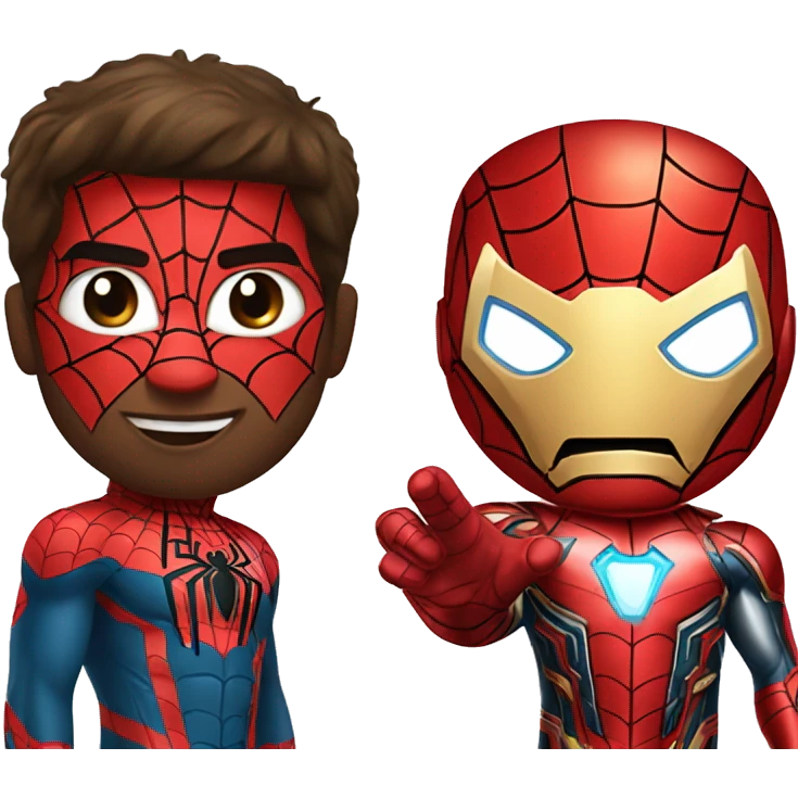 spiderman and iron man emoji