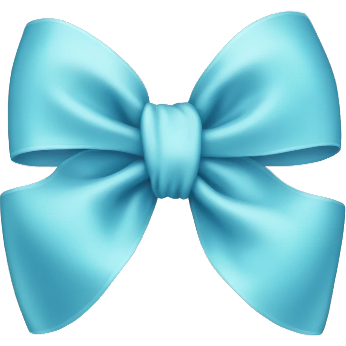 Light blue bow emoji