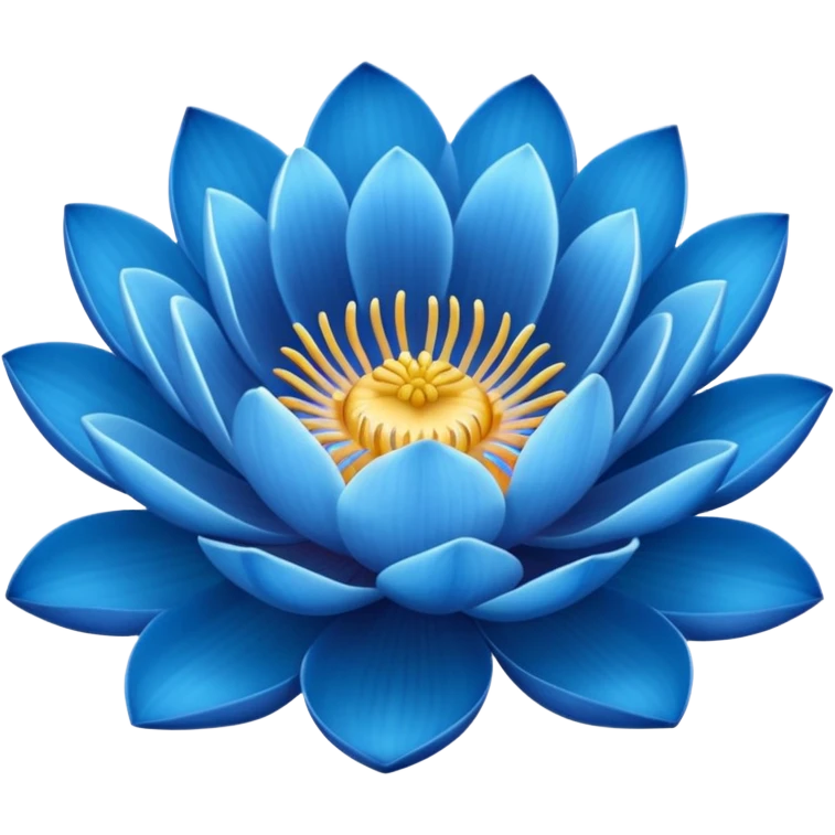 Blue lotus emoji