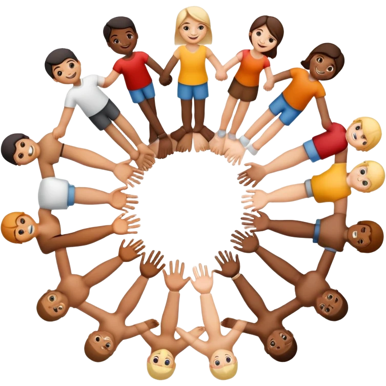 símbolo de equidade com pessoas emoji