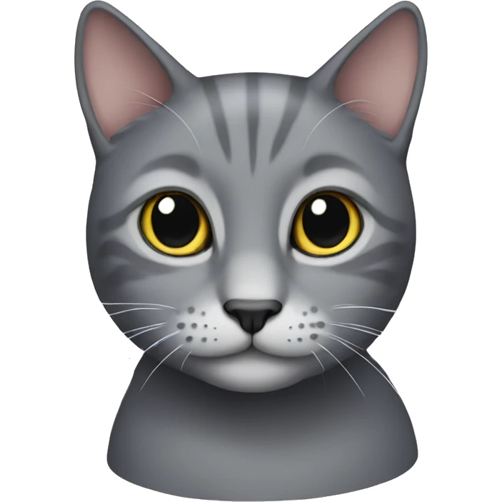 Grey cat emoji