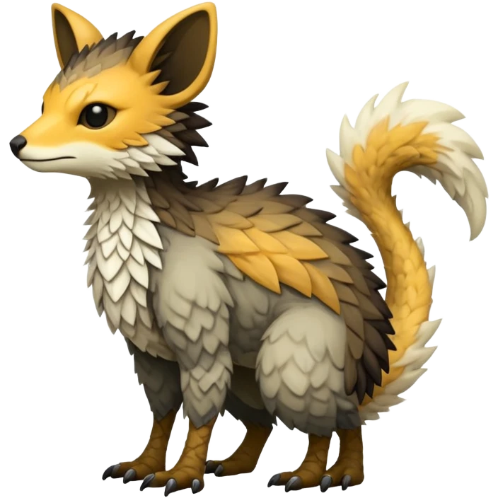 warm-colored Vernid-Trico-Fionbri-creature (full body) emoji