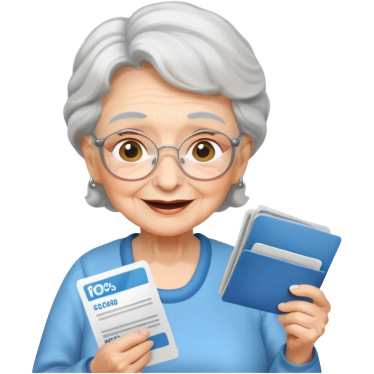 Grandma comparing discounts















 emoji