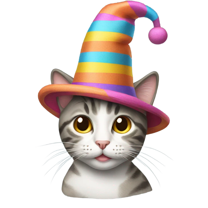 Cat in a hat emoji