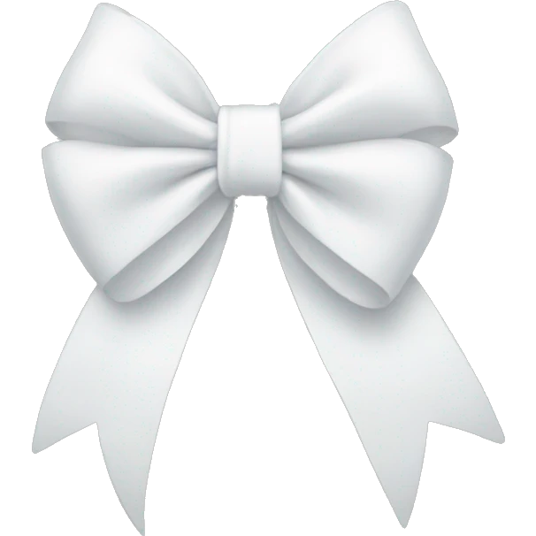 white bow emoji