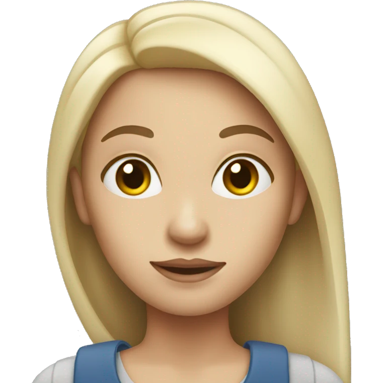 woman holding a pencil white skin emoji