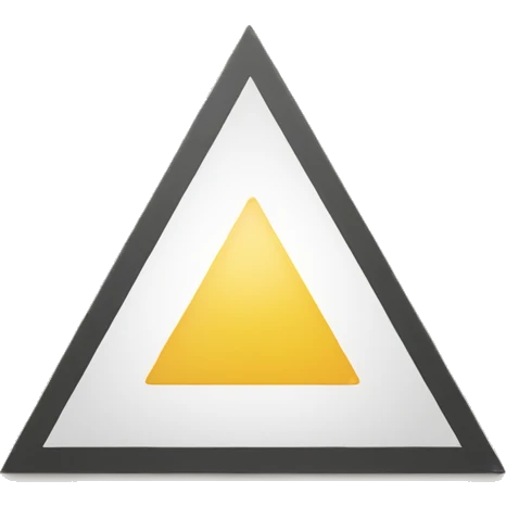 triangle with color #da7c0f emoji