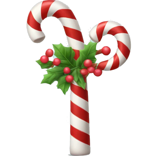 Candy cane tree emoji