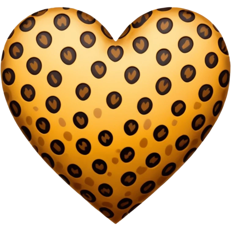 Leopard print love emoji