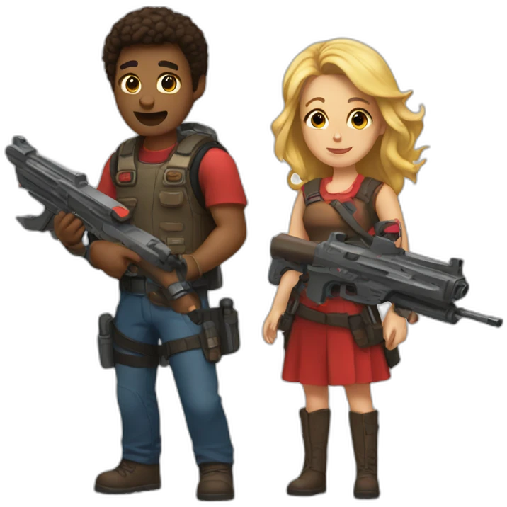 love and blaster emoji